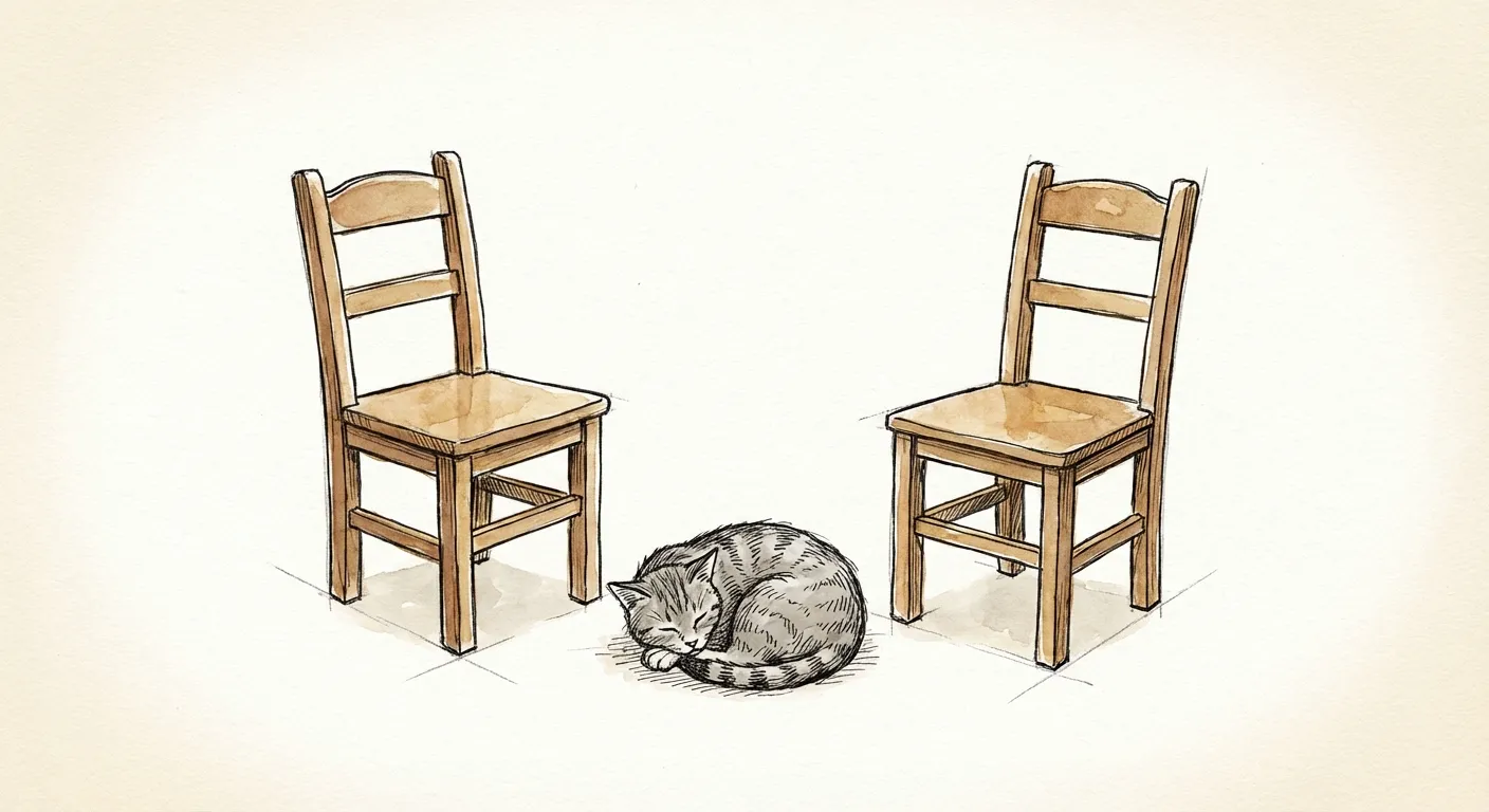 cat mellom chair