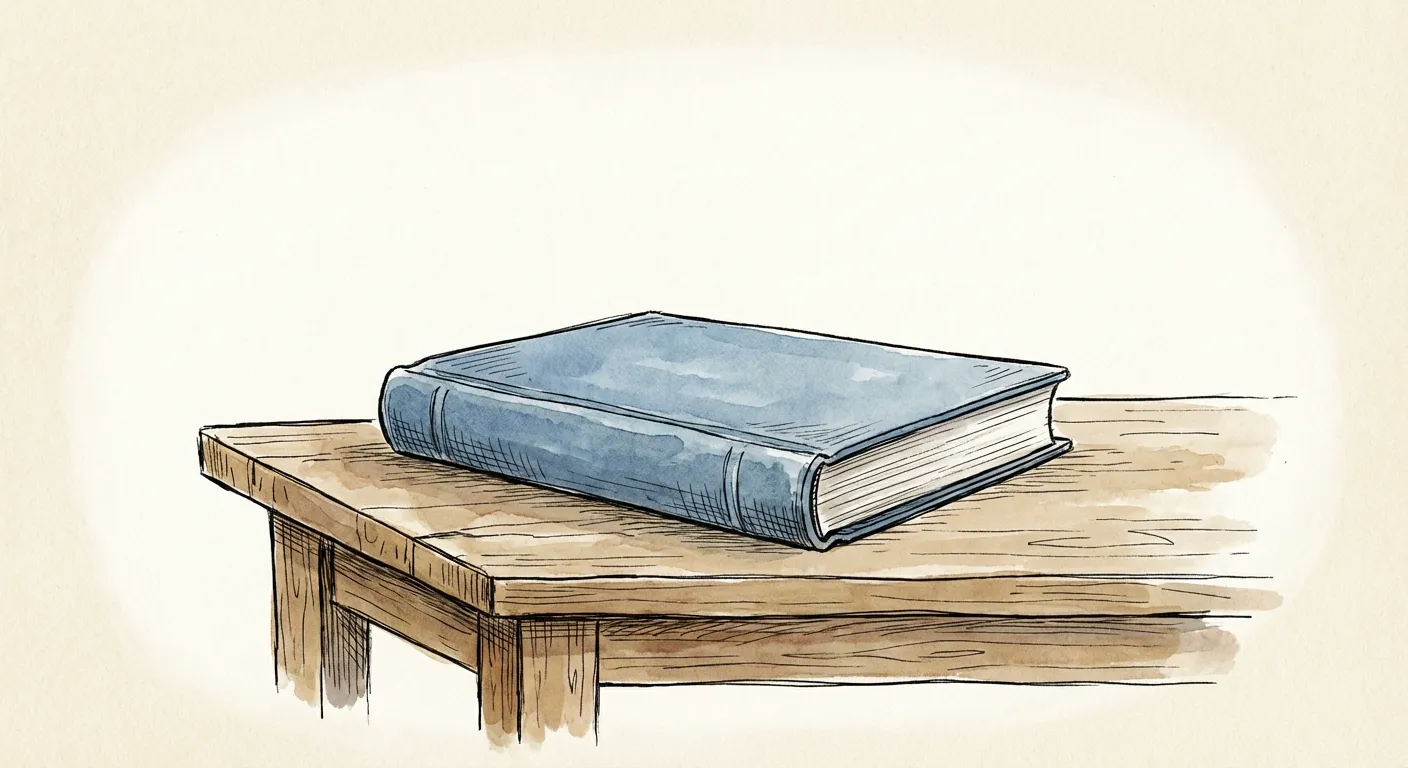 book på table